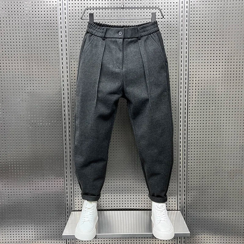 Marcin — Pantalón Melange de Elegancia Contemporánea