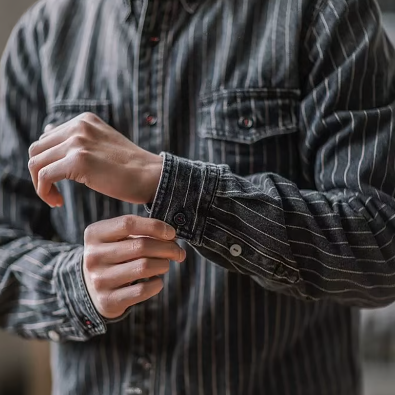 Pedro - CAMISA DE MANGA LARGA A RAYAS PARA HOMBRE