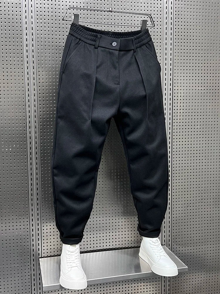 Marcin — Pantalón Melange de Elegancia Contemporánea