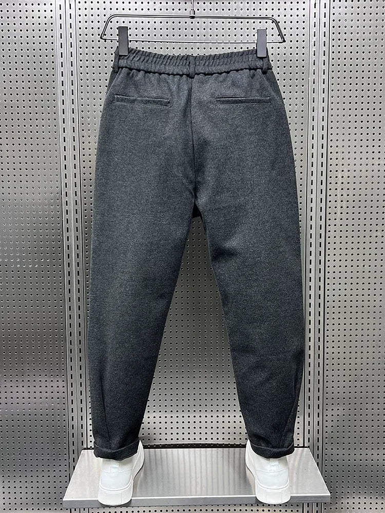 Marcin — Pantalón Melange de Elegancia Contemporánea