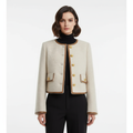 Sienna | Chaqueta Bomber de Mujer con Botones Delanteros y Bolsillos de Parche | Sofisticada