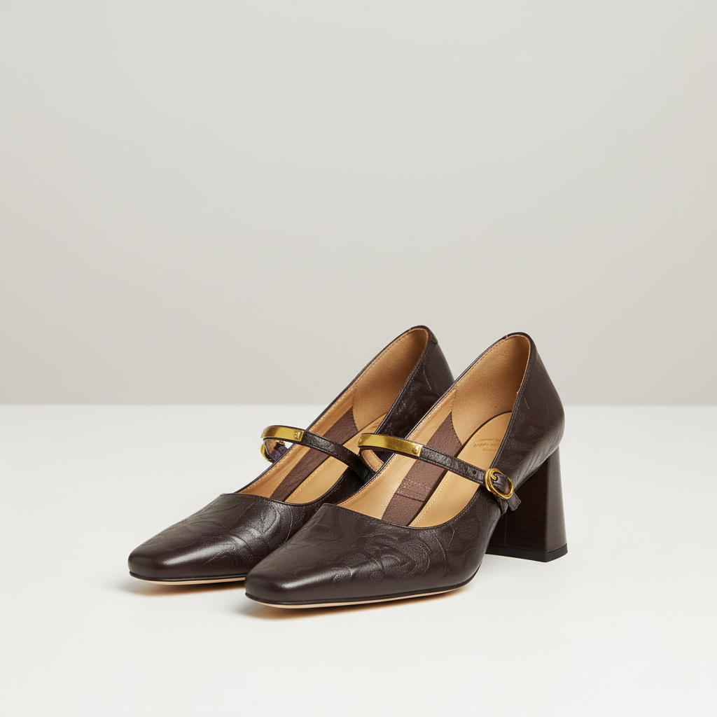 Sophia | Zapatos de Tacón de Mujer con Punta Fina y Tira de Hebilla | Clásicos