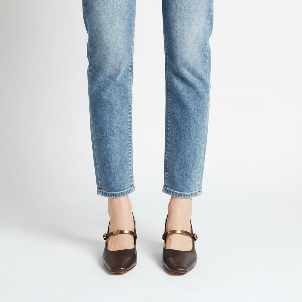 Sophia | Zapatos de Tacón de Mujer con Punta Fina y Tira de Hebilla | Clásicos