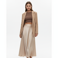Sophia | Falda Midi de Mujer con Diseño Drapeado y Detalle Plisado | Elegante