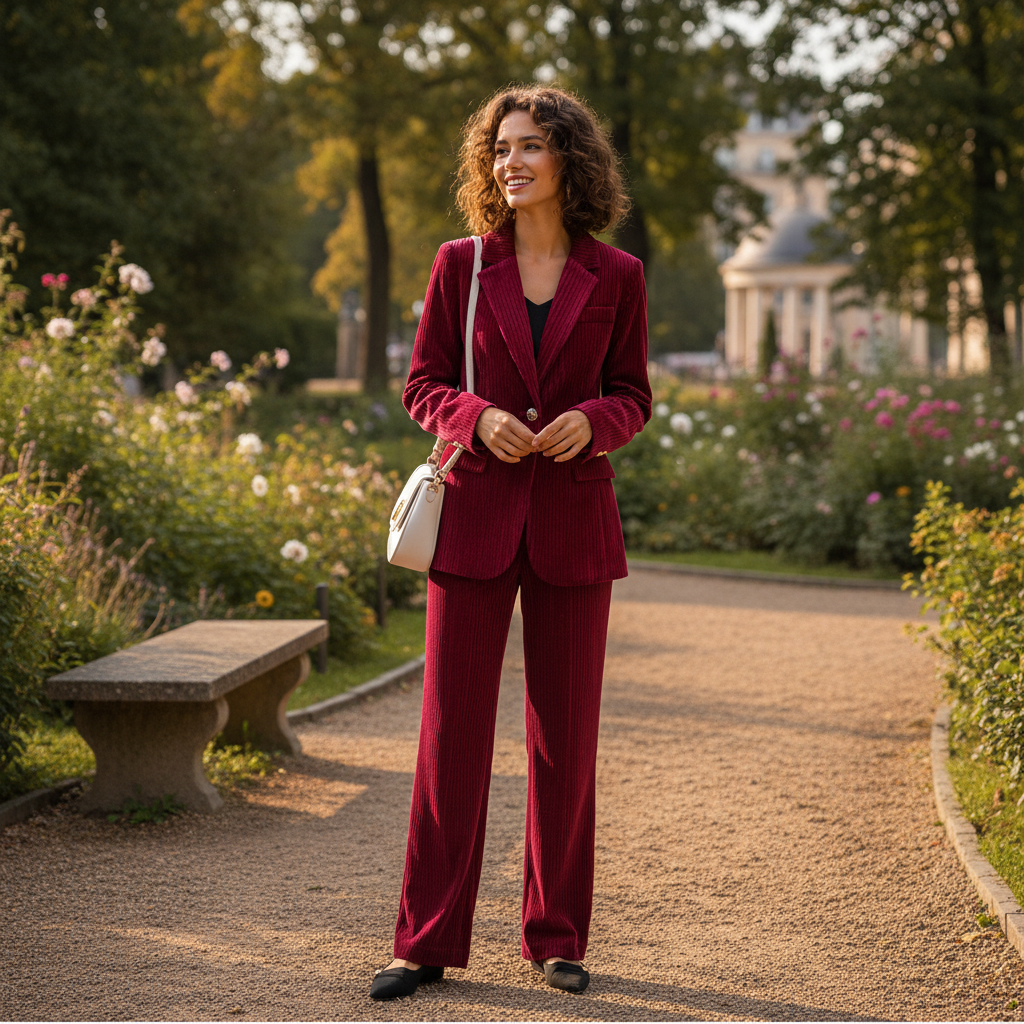Sophia | Conjunto de Mujer con Blazer de Solapa y Pantalón Plisado | Elegante