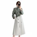 Sophia | Abrigo Trench de Mujer con Cuello Alto y Cintura Ajustada con Cinturón | Elegante