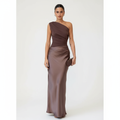 Sophia | Vestido de Mujer para Invitada de Boda con Escote de Un Hombro y Efecto Drapeado | Elegante