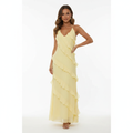 Sophia | Vestido de Mujer para Invitada de Boda Sin Mangas con Detalle de Volantes | Elegante