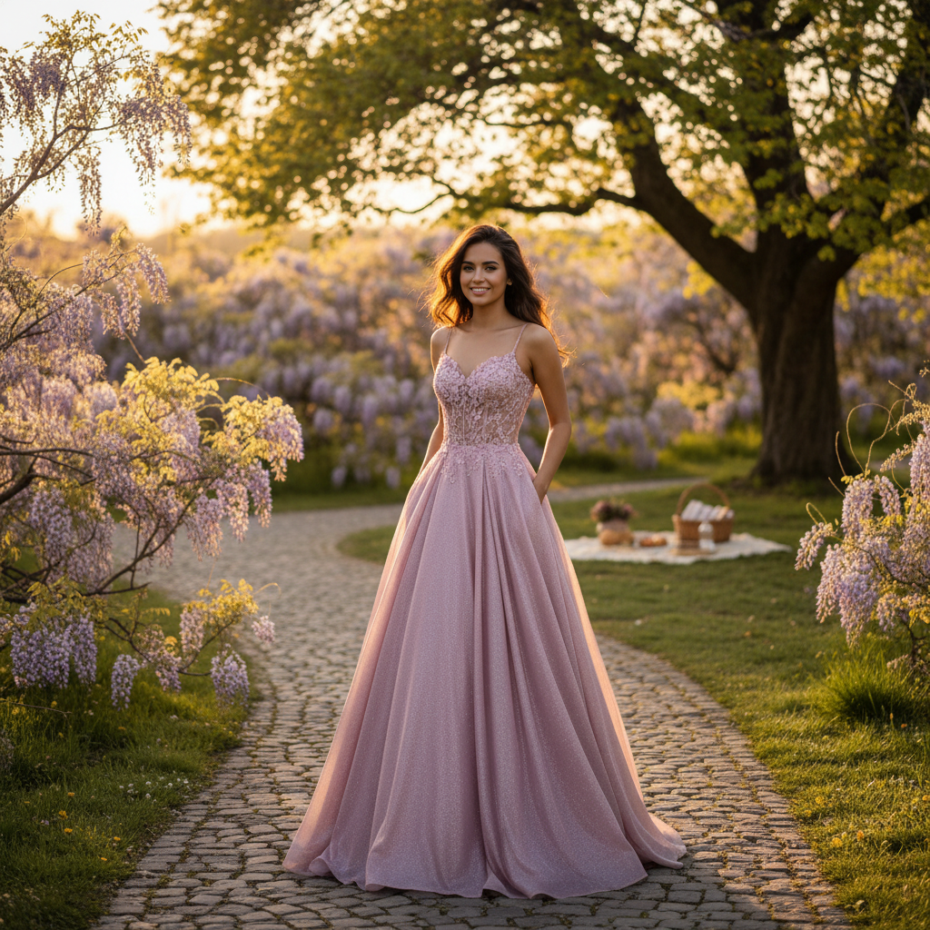 Sophia | Vestido de Mujer para Invitada de Boda con Tirantes Finos y Falda Plisada | Elegante