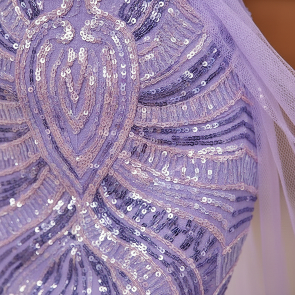 Sophia | Vestido Maxi de Mujer para Invitada de Boda con Escote Descubierto y Diseño Plisado | Elegante
