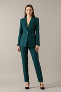 Selena - Conjunto de blazer para mujer con un botón y pantalón recto.
