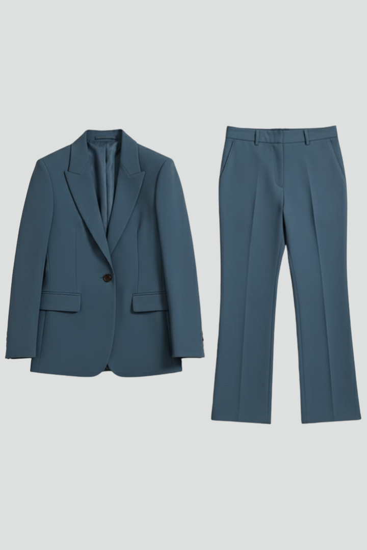 Amelia - Conjunto de dos piezas para mujer, traje de pantalón a medida con blazer y pantalón.