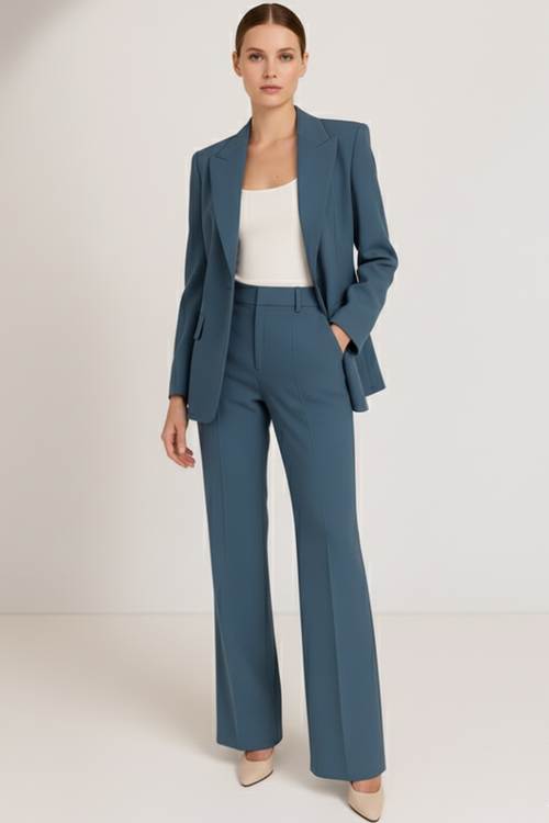 Amelia - Conjunto de dos piezas para mujer, traje de pantalón a medida con blazer y pantalón.