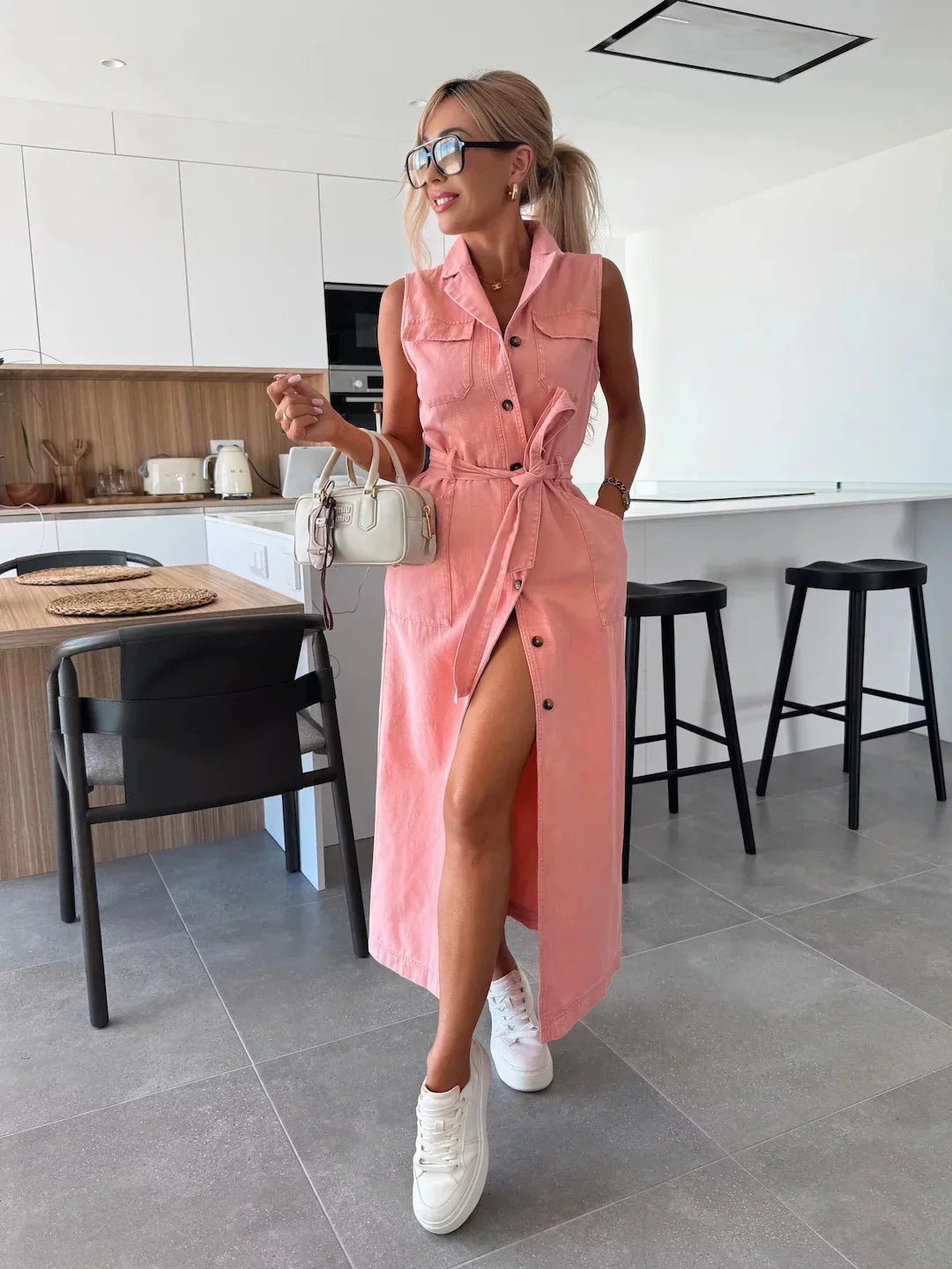 Isabelle - Vestido Largo Vaquero
