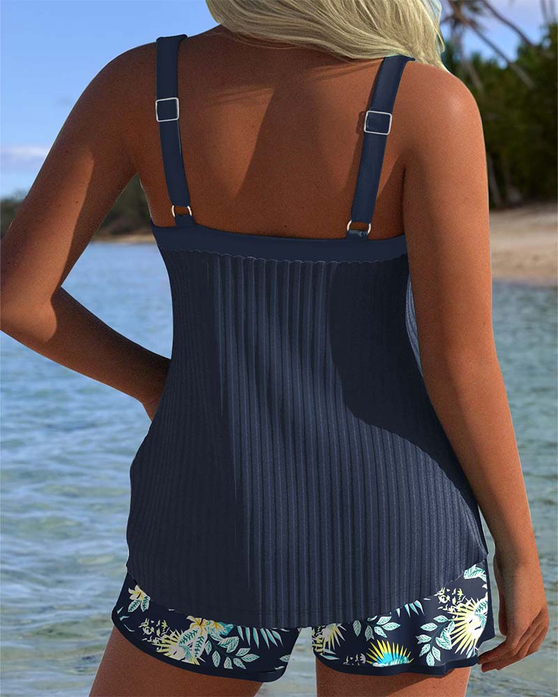 VALERIA® | TANKINI RAYAS ESTILIZANTE + SHORT