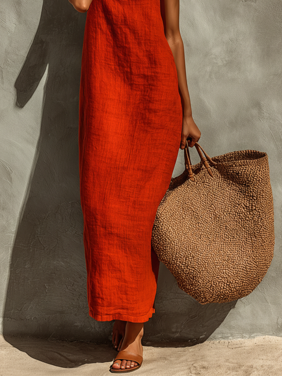 Sofi | Vestido para Mujer con Tirantes Finos y Escote Cuadrado