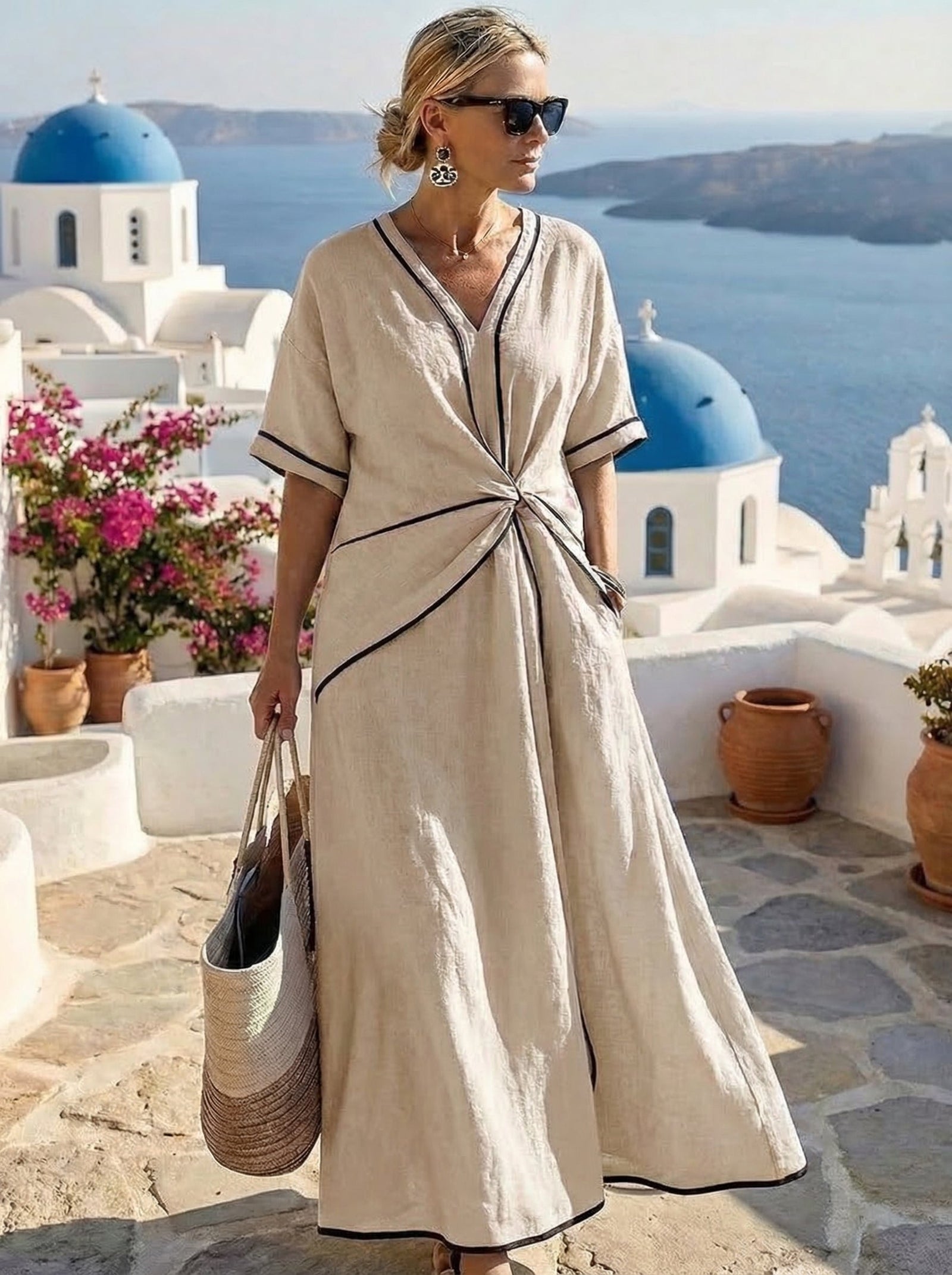 Santorini™ - Vestido de Verano Ligero y Fresco