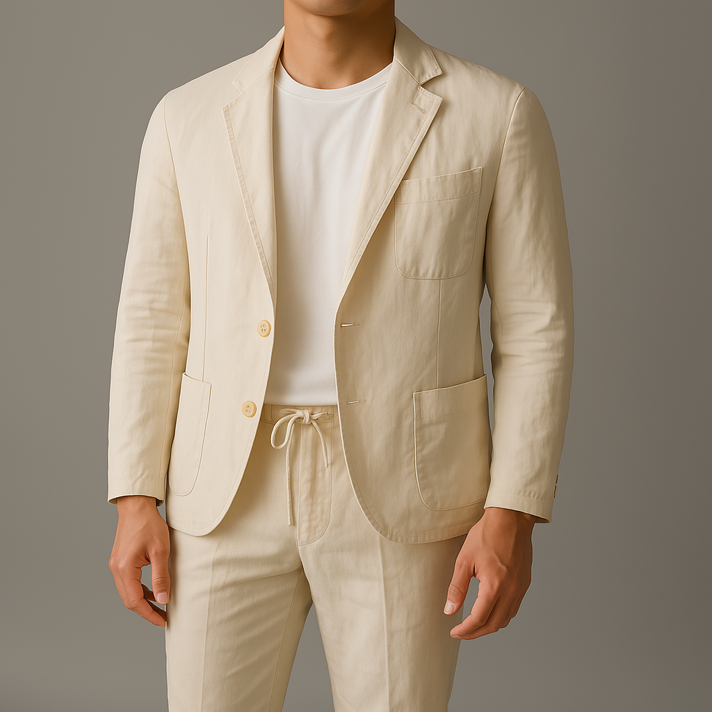 Valentin - TRAJE COMPLETO DE VERANO MARIO EN LINO LIGERO